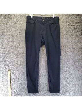 H&M Jeans Mens 33x30 Black Skinny Fit Denim Cotton Blend Stretch Denim